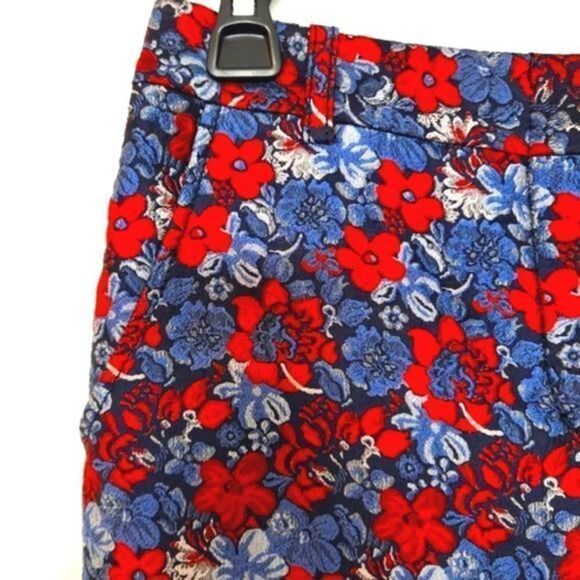 BCBGMaxAzria Dark‎ Navy Multi Allen Slim-Leg Cropped Pants - Picture 7 of 12